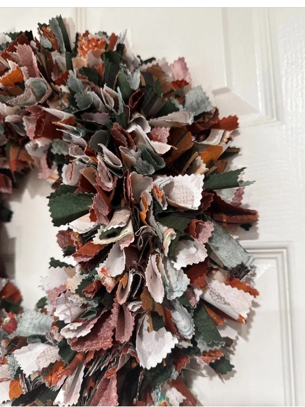 Handmade Rag Wreath FALL 